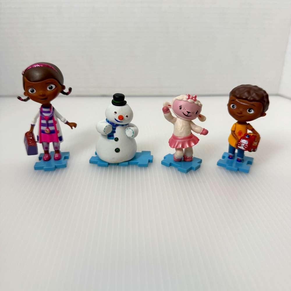 Disney's Doc McStuffins Lot of 4 PVC Figures Cake Toppers Disney Characters